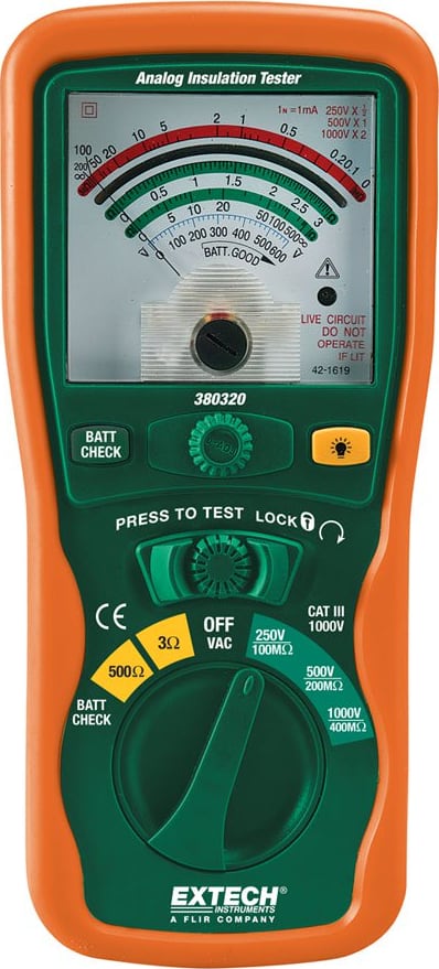 Extech 380320 Analog Insulation Tester