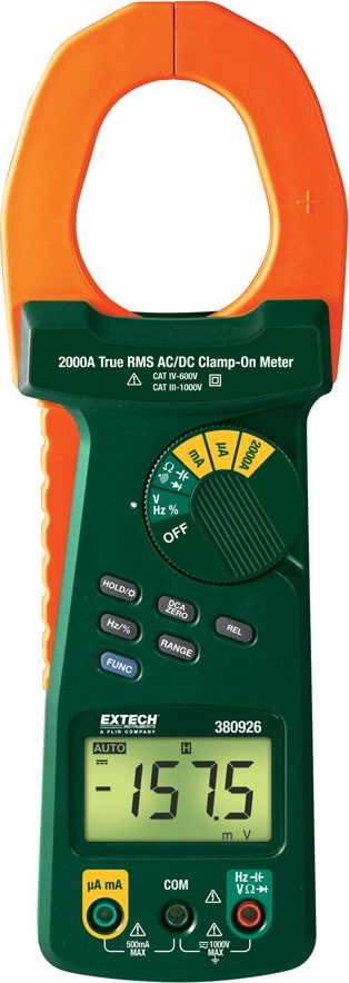 Extech 380926 2000A True RMS AC/DC Clamp Meter