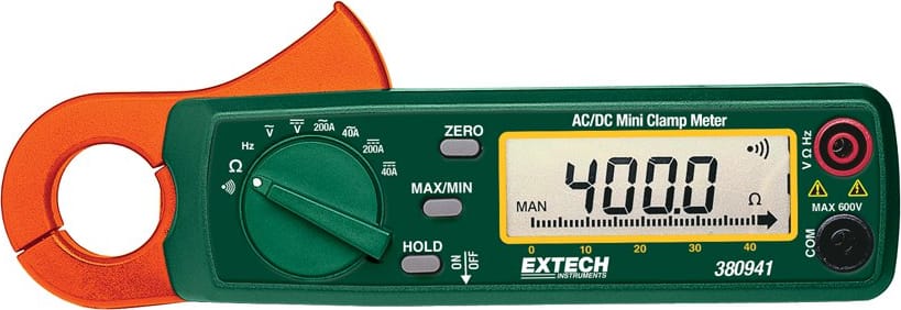 Extech 380941 AC/DC Mini Clamp Meter