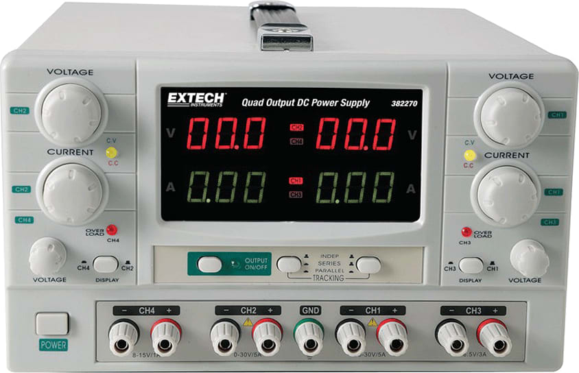 Extech 382270 Quad Output DC Power Supply