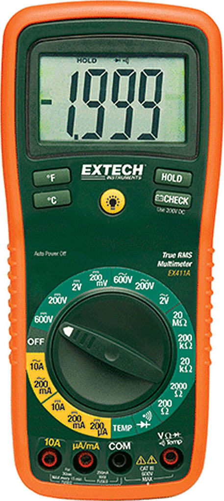 Extech EX411A 8 Function True RMS Professional MultiMeter