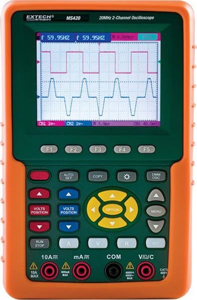 Extech MS420 20MHz 2-Channel Digital Oscilloscope