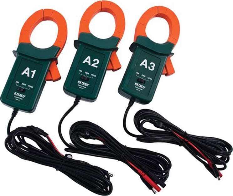 Extech PQ34-12 1200A Current Clamp Probes (Set of 3)