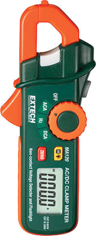 Extech MA120 - 200A AC/DC Mini Clamp Meter+Voltage Detector