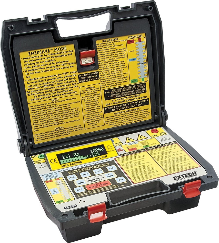 EXTECH 380260 Battery Operated Megohmmeter,1000V