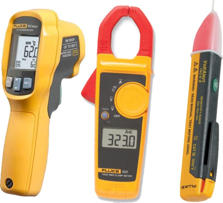 FLUKE 62 MAX /323/1AC IR Thermometer, Clamp Meter and Voltage Detector Kit