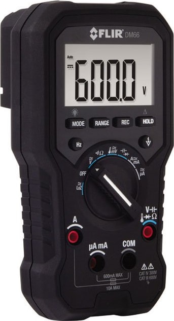 FLIR DM66 True RMS Multimeter with LoZ, 600V