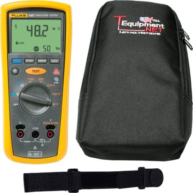 Fluke 1507 PRO TE Insulation Resistance Tester with Soft Case and Magnetic Hanging Strap