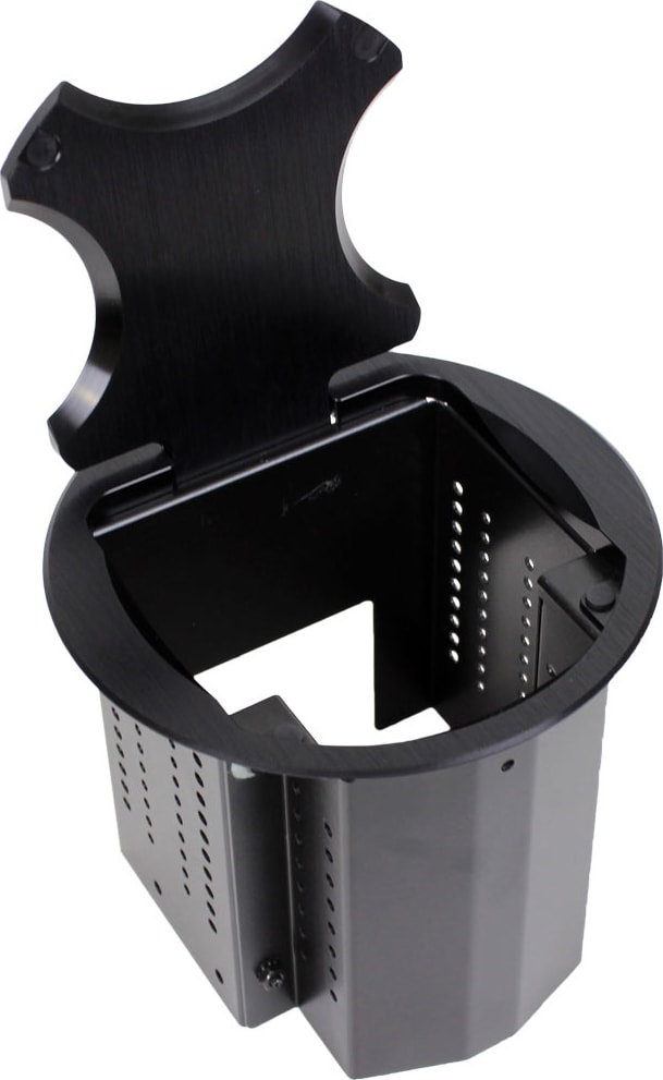 FSR T6-BLK-2B - 6" Table Box with No Brackets with Two Buttons and 2 LED's - Thumbnail 2