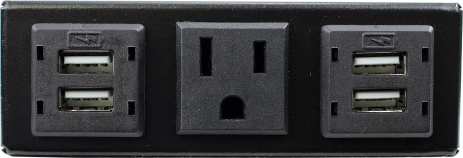 FSR T6-LB-AC1CH - 1 AC/4 USB Port Charging Bracket with 9' Cord