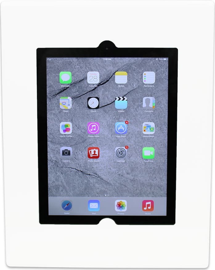 FSR WE-FMIPDminiNB-WHT - iPad Mini Flush Mount, No Button w/ Back Box and Cover