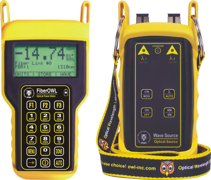 OWL KIT-FO4B-WS-MDVFC Fiber OWL 4 BOLT / WaveSource MM Auto-test kit