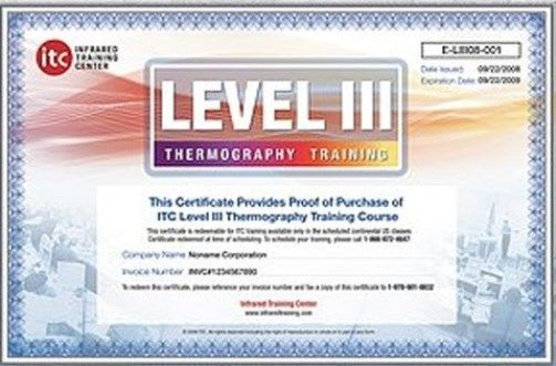 FLIR ITC Level III ITC Level III Certification Training per attendee