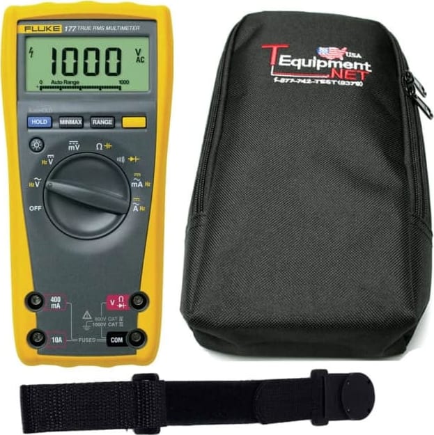 Fluke 177 PRO TE TRMS Multimeter with Backlight Comes with Soft Case and Magnetic Hanging Strap