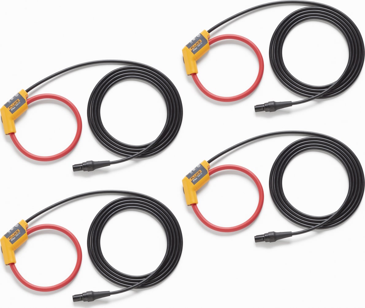 Fluke I17XX-FLEX1500/4PK iFlexi Current Clamp, 12 in. Circumference, 1500A, 4-Pack