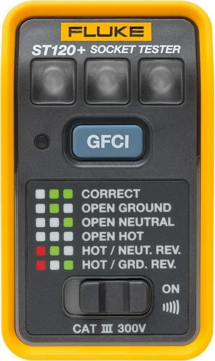 Fluke ST120+ GFCI Socket Tester with Beeper 