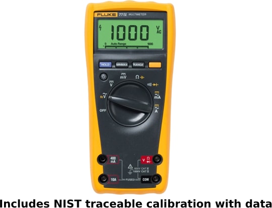 Fluke 77-4 CAL - Includes NIST traceable calibration with data