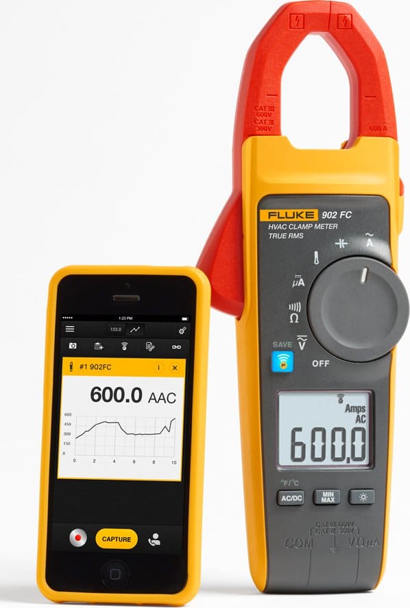 Fluke 902 FC True-RMS Wireless HVAC Clamp Meter