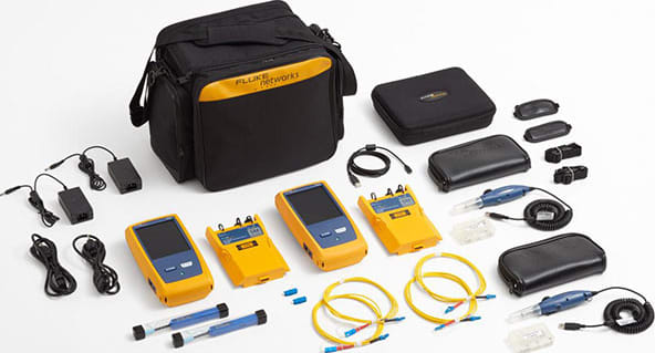 Fluke Networks CFP-100-SI-W CertiFiber PRO Singlemode OLTS with Double Ended Inspection and Wifi 
