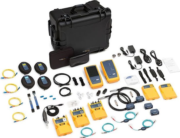 Fluke Networks DSX-5000QOI 120 1 GHZ Cable Analyzer with OLTS Quad, OTDR Quad and Fiber Inspection
