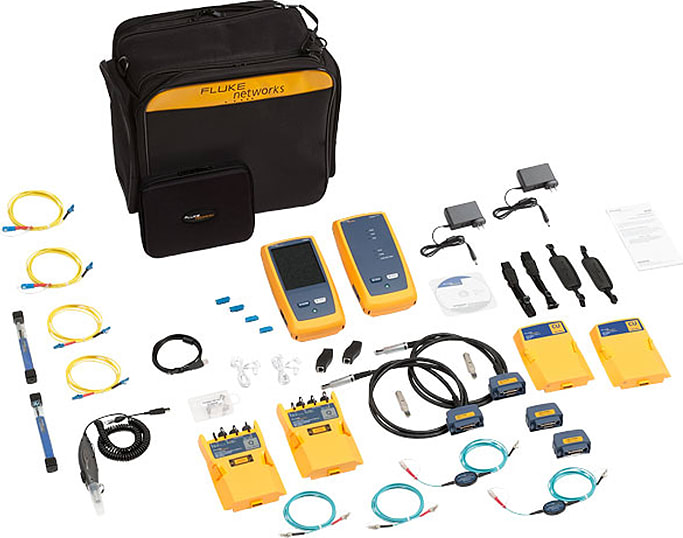 Fluke Networks DSX2-8000QI 2 GHz DSX2-8000 Cable Analyzer with Quad OLTS, Fiber Inspection and Wi-Fi