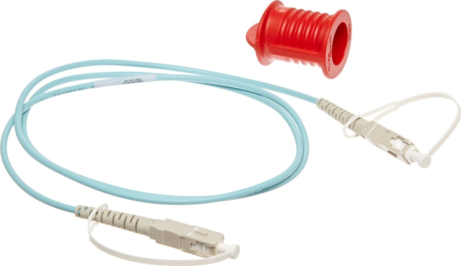 Fluke Networks NFK2-SMPLX-SC Simplex Multimode Test Reference Cords for SC Adapter (Set of 2)