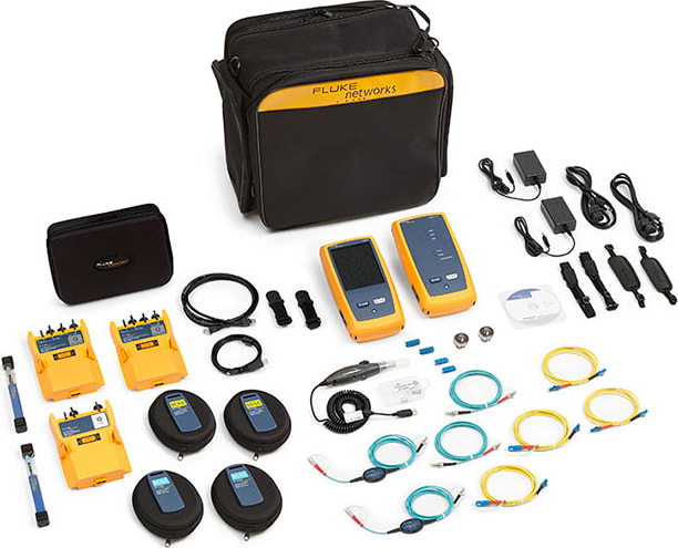 Fluke Networks OFP-CFP-QI-W OptiFiber Pro and CertiFiber Pro Quad Kit with Inspection and WiFi Adapter