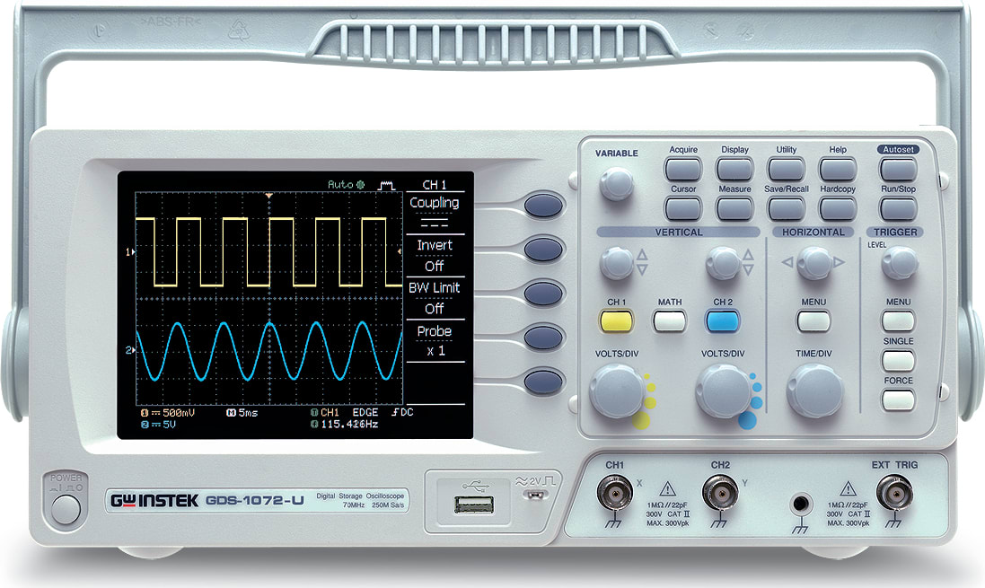 Instek GDS-1102-U Digital Oscilloscope 70MHz 2CH