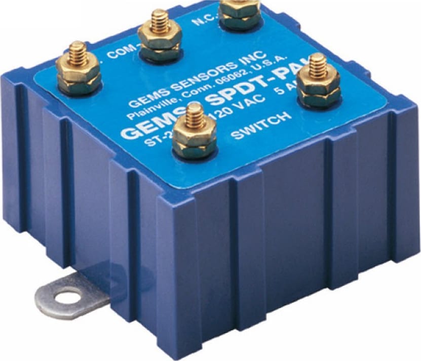 Gems Sensors 22155 SPDTPak NonIntrinsically Safe Relay, 100 to 130