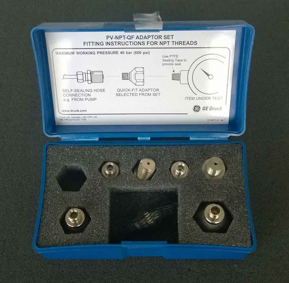GE Druck PV-NPT-QF Set of NPT Quick Fit Adapters