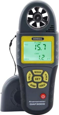 General Tools DAF3009 - Mini-Anemometer/Psychrometer with CFM/CMM & Enthalpy