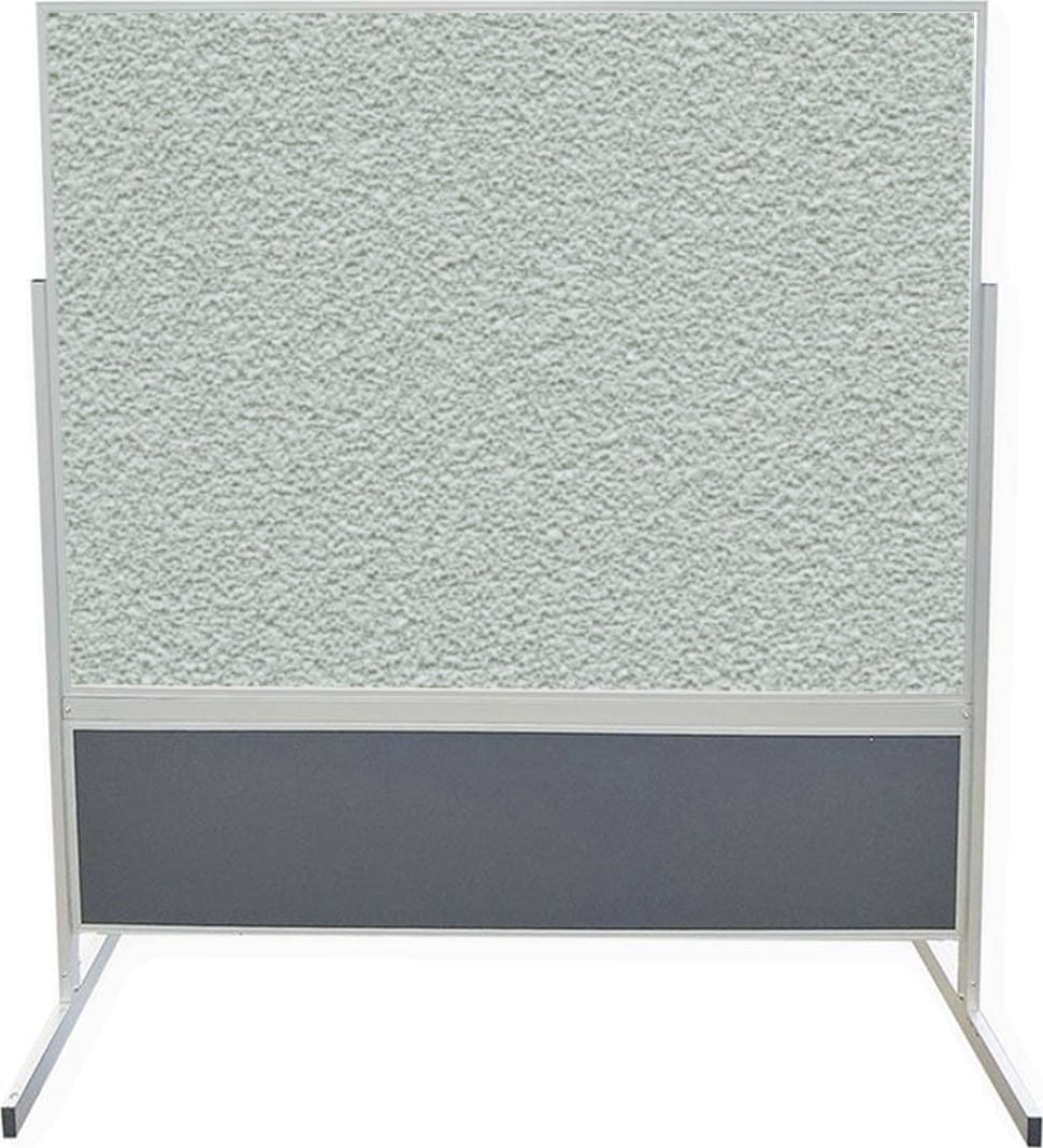 Ghent Whiteboard Divider Porcelain - Silver Color