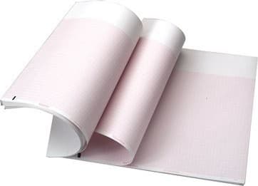 Graphtec PZ468-2H-R5A Linearcorder Chart Paper, Red Grid, (2 x 40 mm cannels, 5pack)