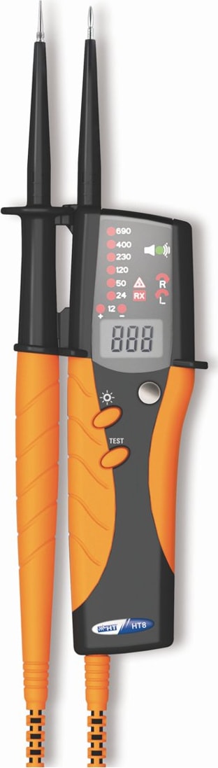 HT Instruments HT8 Two Pole Voltage Meter with LCD Display