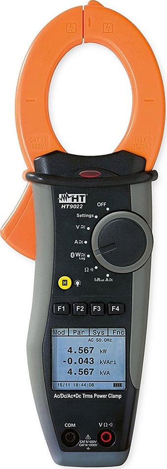 HT Instruments HT9022 Clamp-On Power Quality Analyzer with Bluetooth Connection