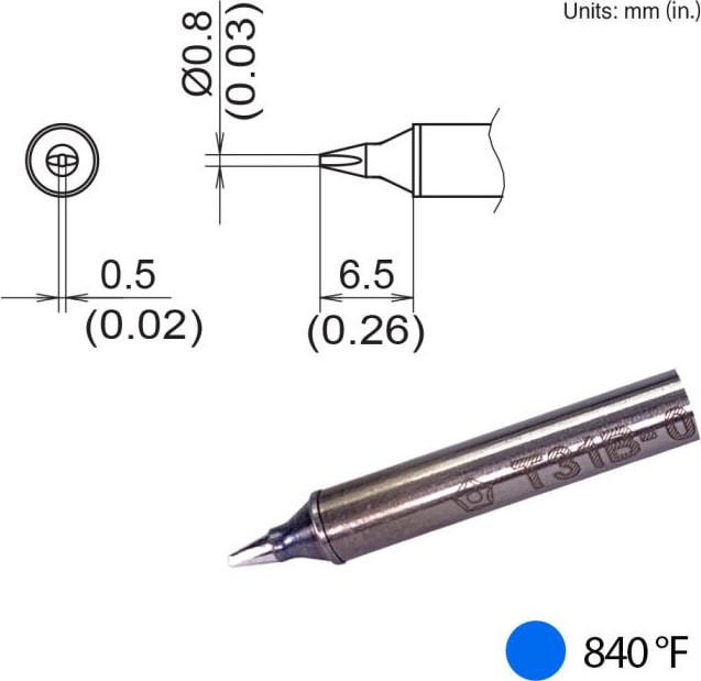 Hakko T31B-01D08 - Chisel Tip