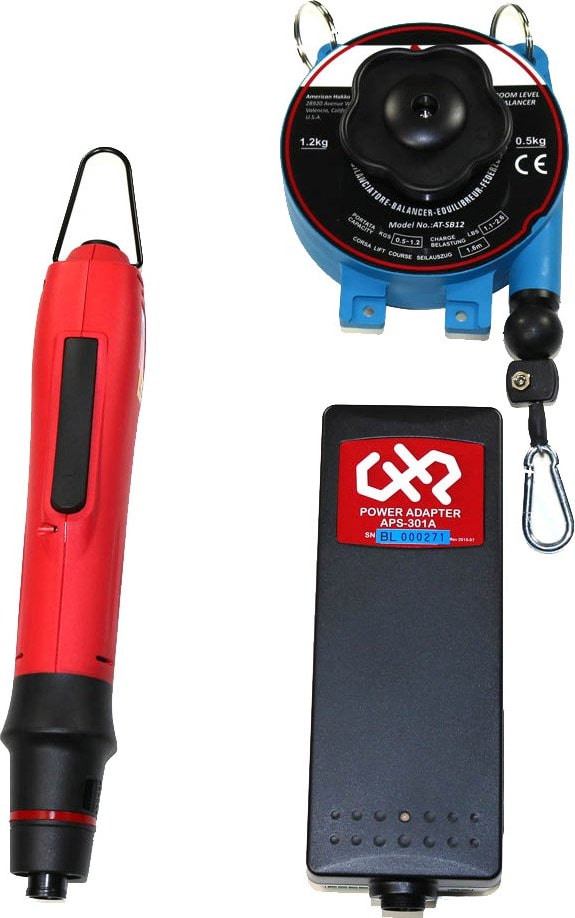 Hakko AT-6000B-SET - Brushless Electric Screwdriver with Power Supply and Spring Balancer