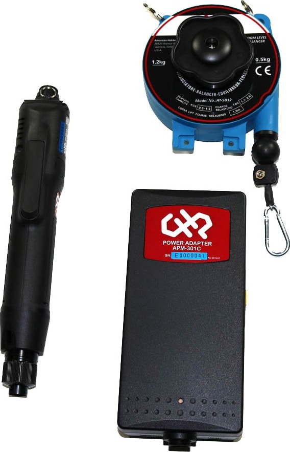 Hakko AT-6800-SET - Brush Electric Screwdriver with Power Supply and Spring Balancer