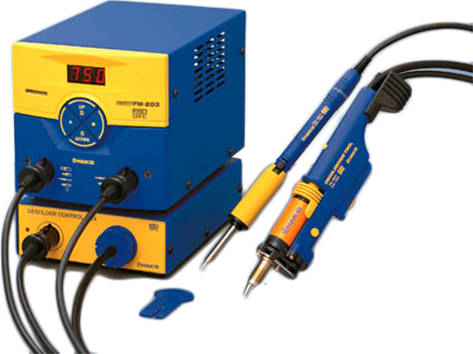 Hakko FM203 Combo ESD-Safe Dual Port Soldering Station with FM-2024 Desoldering Station Combo