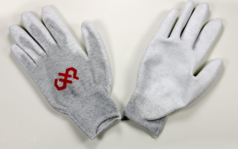 Hakko SC-0705 ESD Safe Gloves, Palm Coated - Small