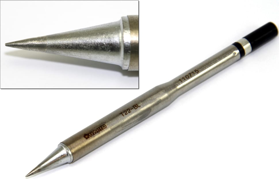 Hakko T22-BL R0.2 x 15mm Heavy Duty Conical Tip