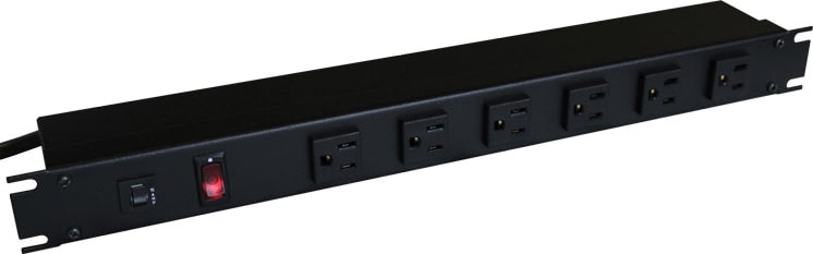 Hammond 1582 Series 15 Amp Horizontal Rackmount Outlet Strip