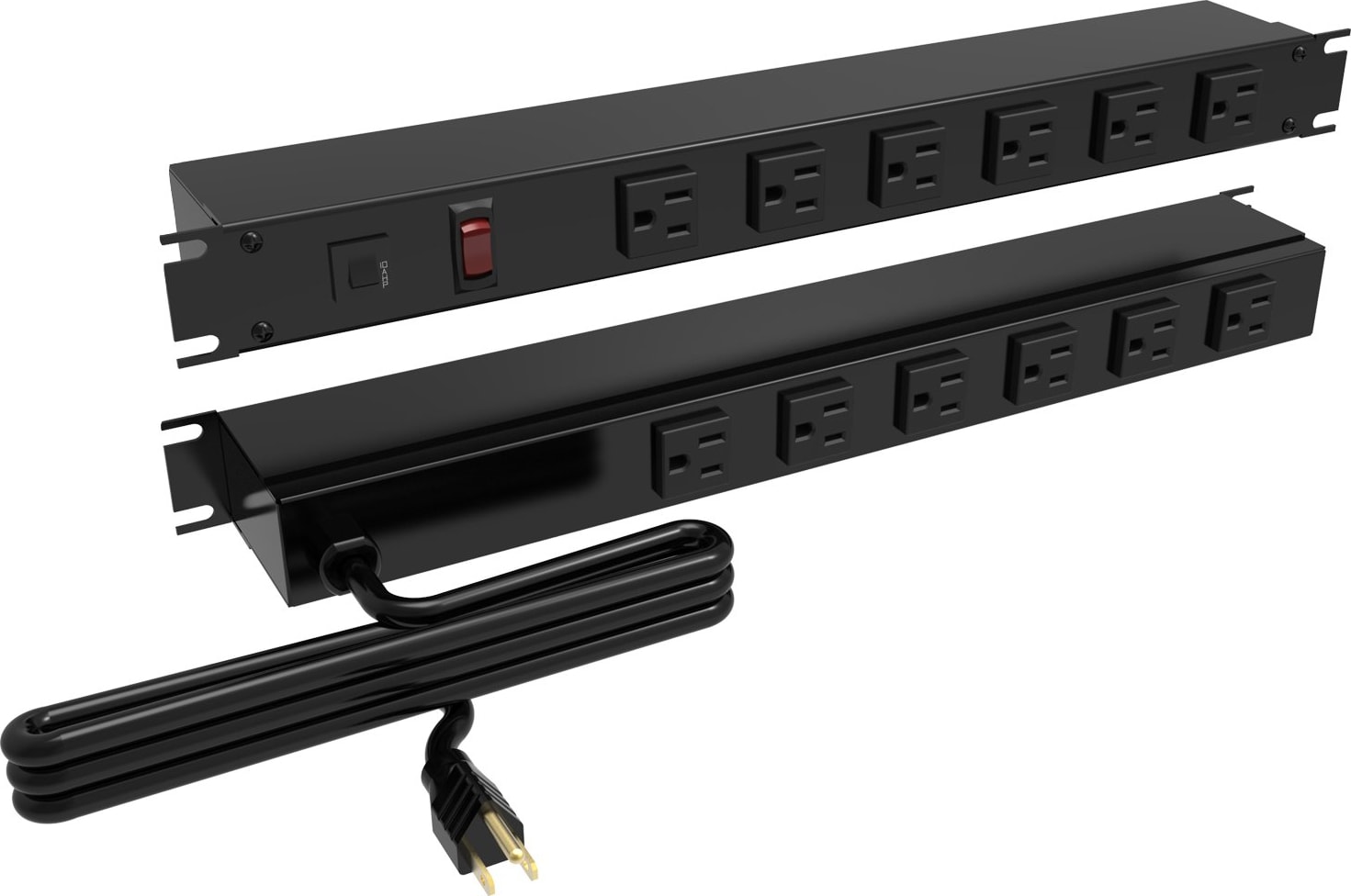 Hammond 1583 Series 15 Amp Horizontal Rackmount Outlet Strip