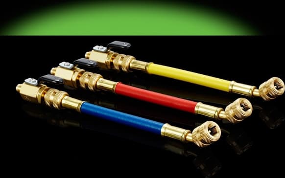 Hilmor BVS Ball Valve Adapter Set of 3 - 1/4" Red, Yellow, Blue