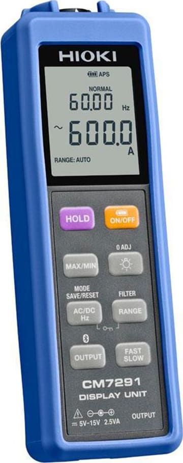 Hioki CM7291 AC-DC Current Sensor Display Unit with Bluetooth