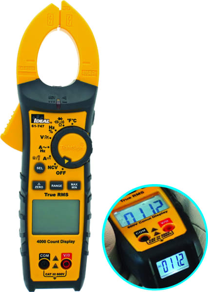 Ideal 61-747 - 400A AC/DC TRMS TightSight Clamp Meter