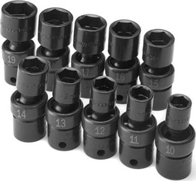 Ideal 33351-I Metric Swivel Impact Socket Set 10 Piece