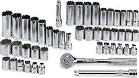 Ideal 94547-12-I Socket Set 3/8 inch drive Fractional and Metric 12-Point