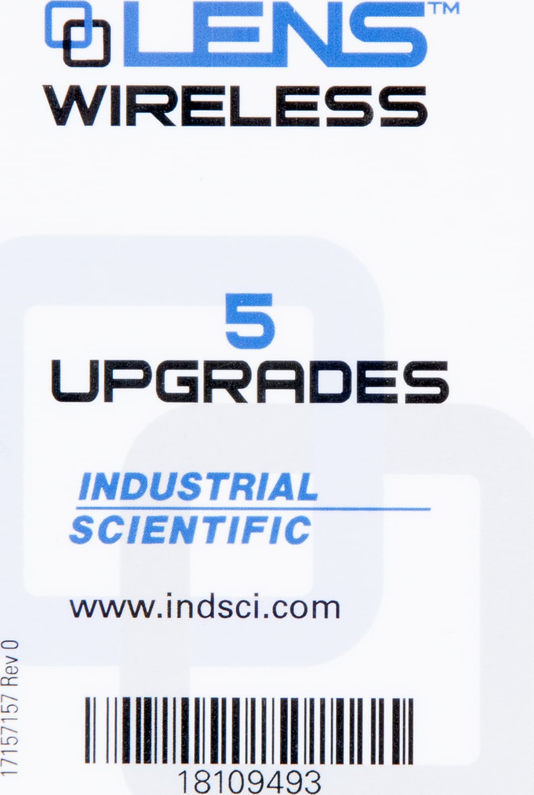 Industrial Scientific 18109493 - LENS Wireless Upgrade Card (5 Upgrades)