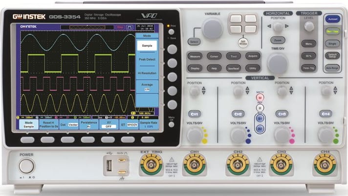 Instek GDS-3000 Series 4-Channel, Digital Storage Oscilloscope